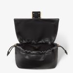 FENDI Mamma Baguette Large Black nappa leather bag - Image 4